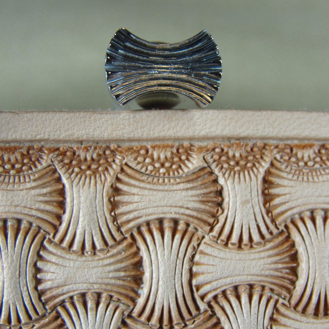 Axe Head Basket Weave Leather Stamp - Barry King | Pro Leather Carvers
