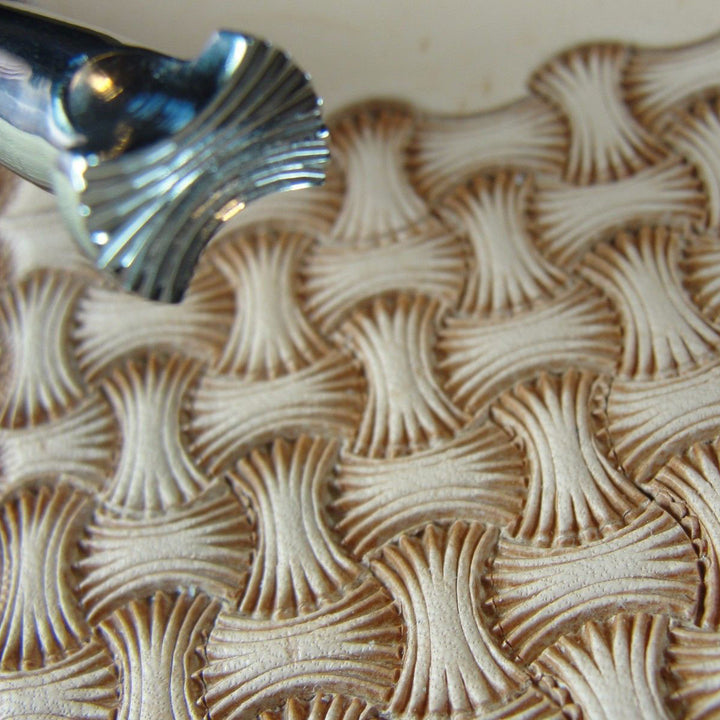 Axe Head Basket Weave Leather Stamp - Barry King | Pro Leather Carvers