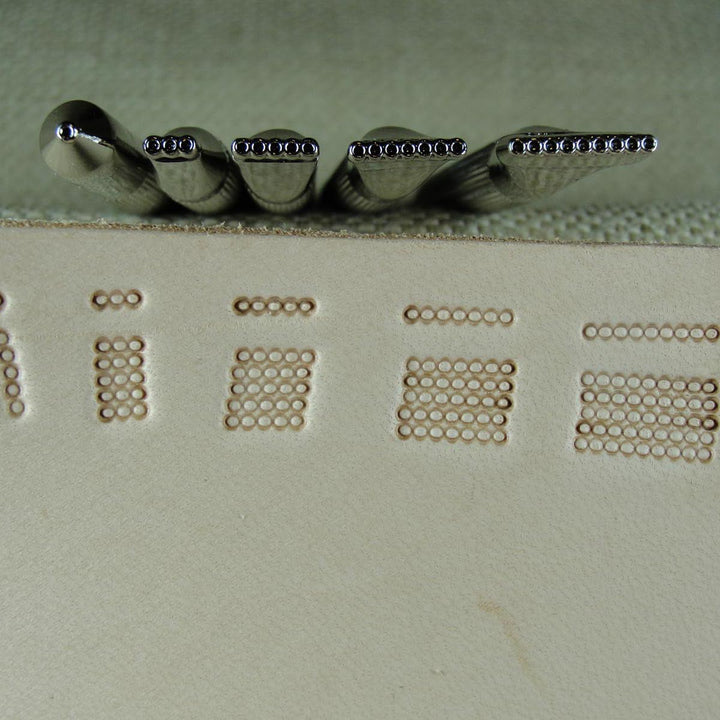 5-Piece Bar Grounder Leather Stamp Set - Pro Leather Carvers