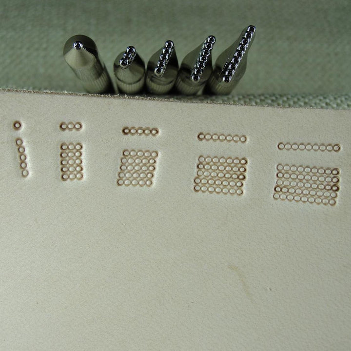 5-Piece Bar Grounder Leather Stamp Set - Pro Leather Carvers