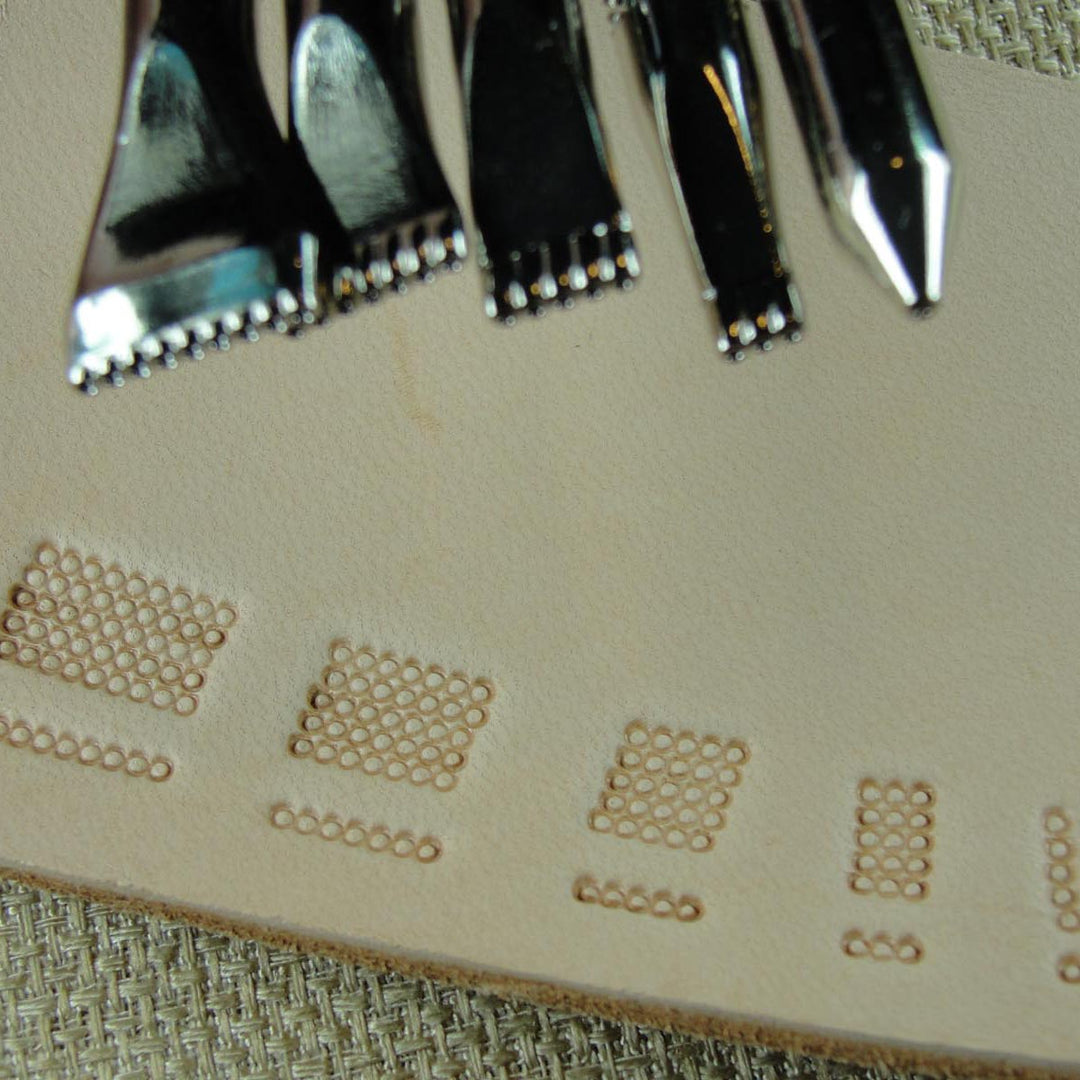 5-Piece Bar Grounder Leather Stamp Set - Pro Leather Carvers