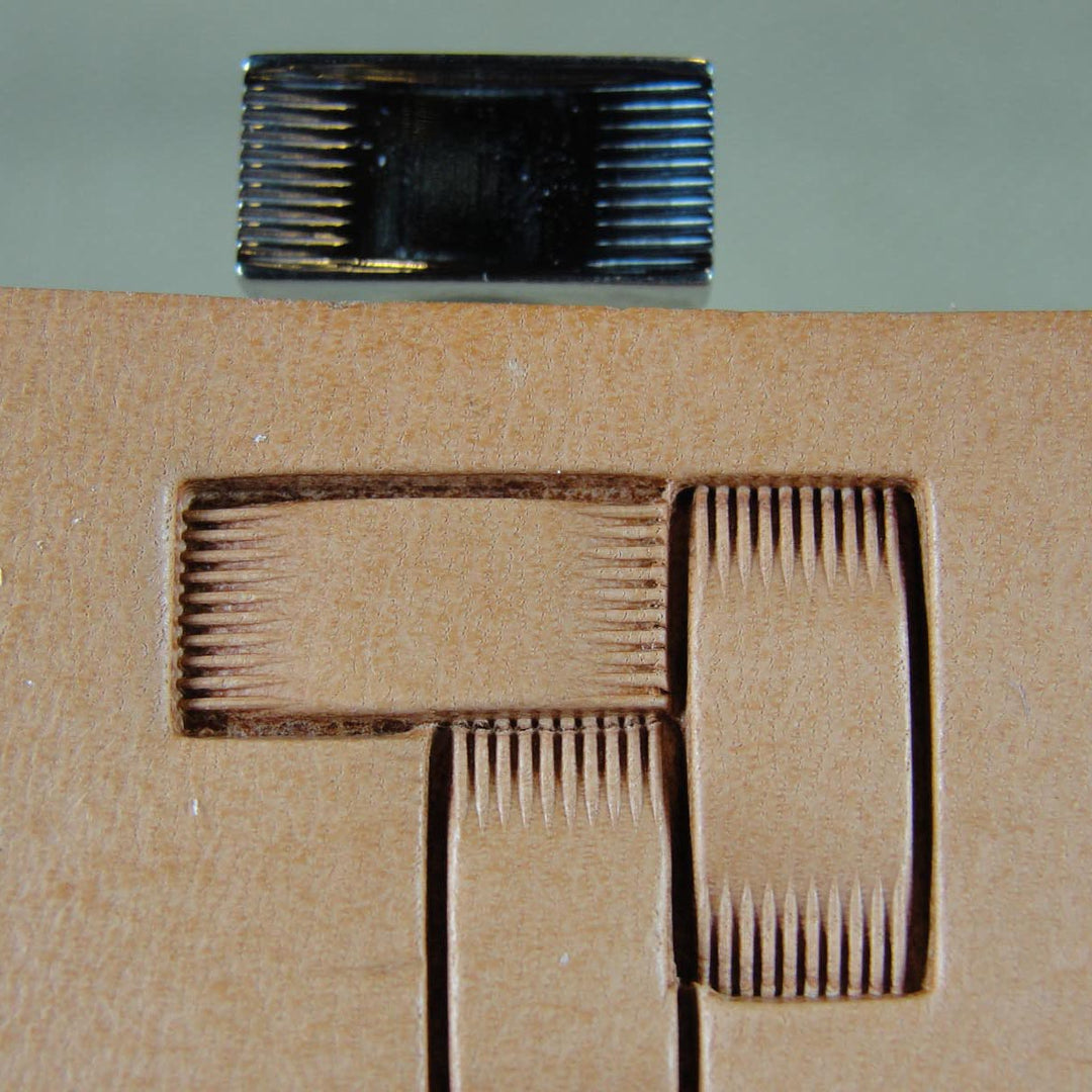 Brick w/ Lines Geo Leather Stamp - Barry King | Pro Leather Carvers