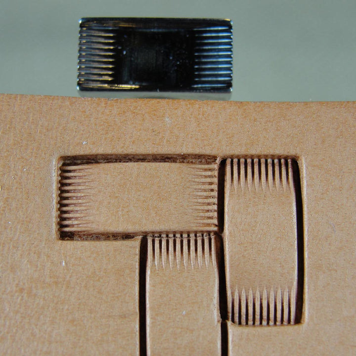 Brick w/ Lines Geo Leather Stamp - Barry King | Pro Leather Carvers