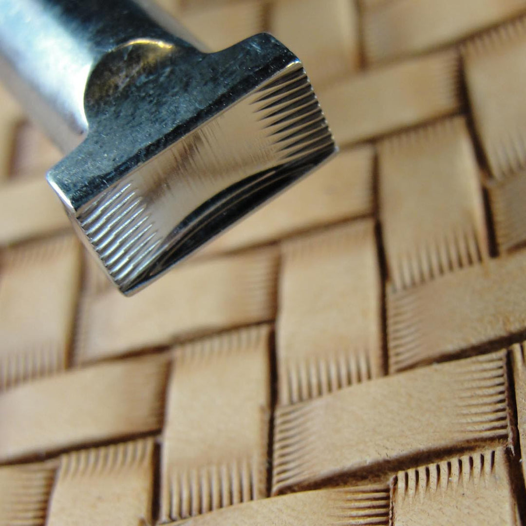 Brick w/ Lines Geo Leather Stamp - Barry King | Pro Leather Carvers