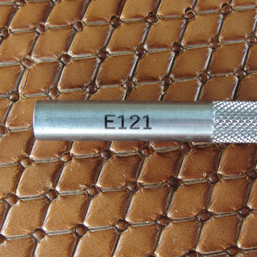 Small Quilted Geometric Pattern Stamp, Stainless | Pro Leather Carvers