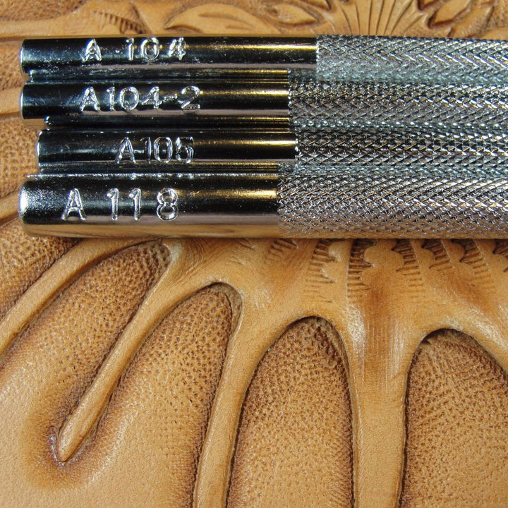 Checkered Background Leather Stamping Tool Set | Pro Leather Carvers