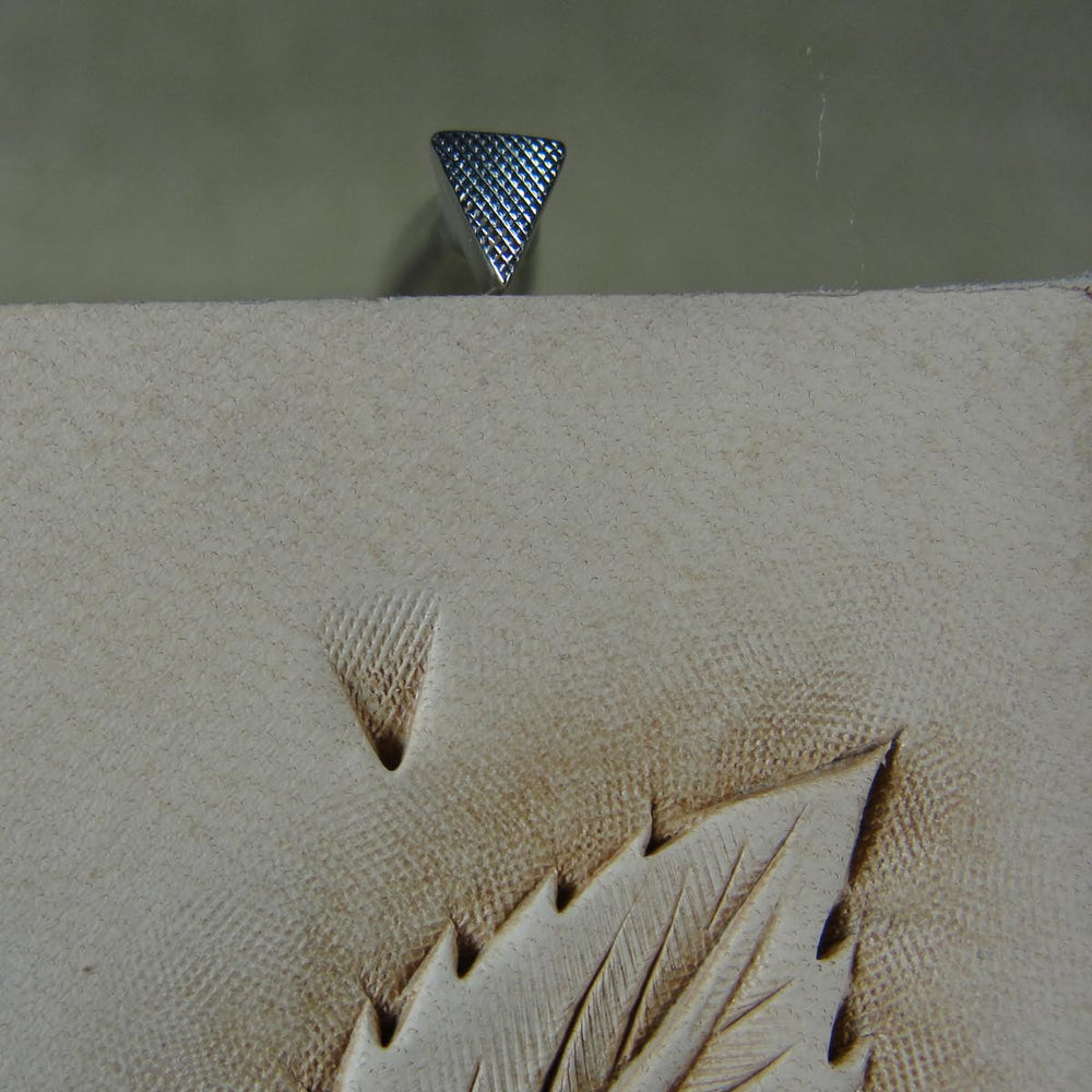 Checkered Triangle Beveler Leather Stamp - King | Pro Leather Carvers