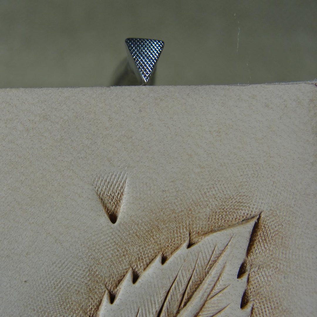Checkered Triangle Beveler Leather Stamp - King | Pro Leather Carvers