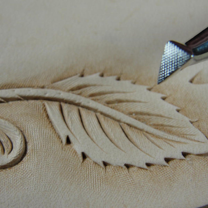 Checkered Triangle Beveler Leather Stamp - King | Pro Leather Carvers