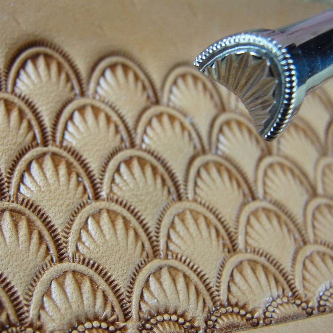 Crescent Shell Geo Leather Stamp - Barry King | Pro Leather Carvers