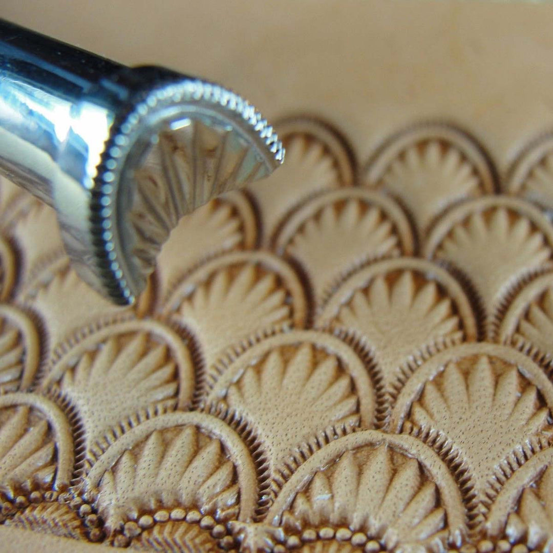 Crescent Shell Geo Leather Stamp - Barry King | Pro Leather Carvers