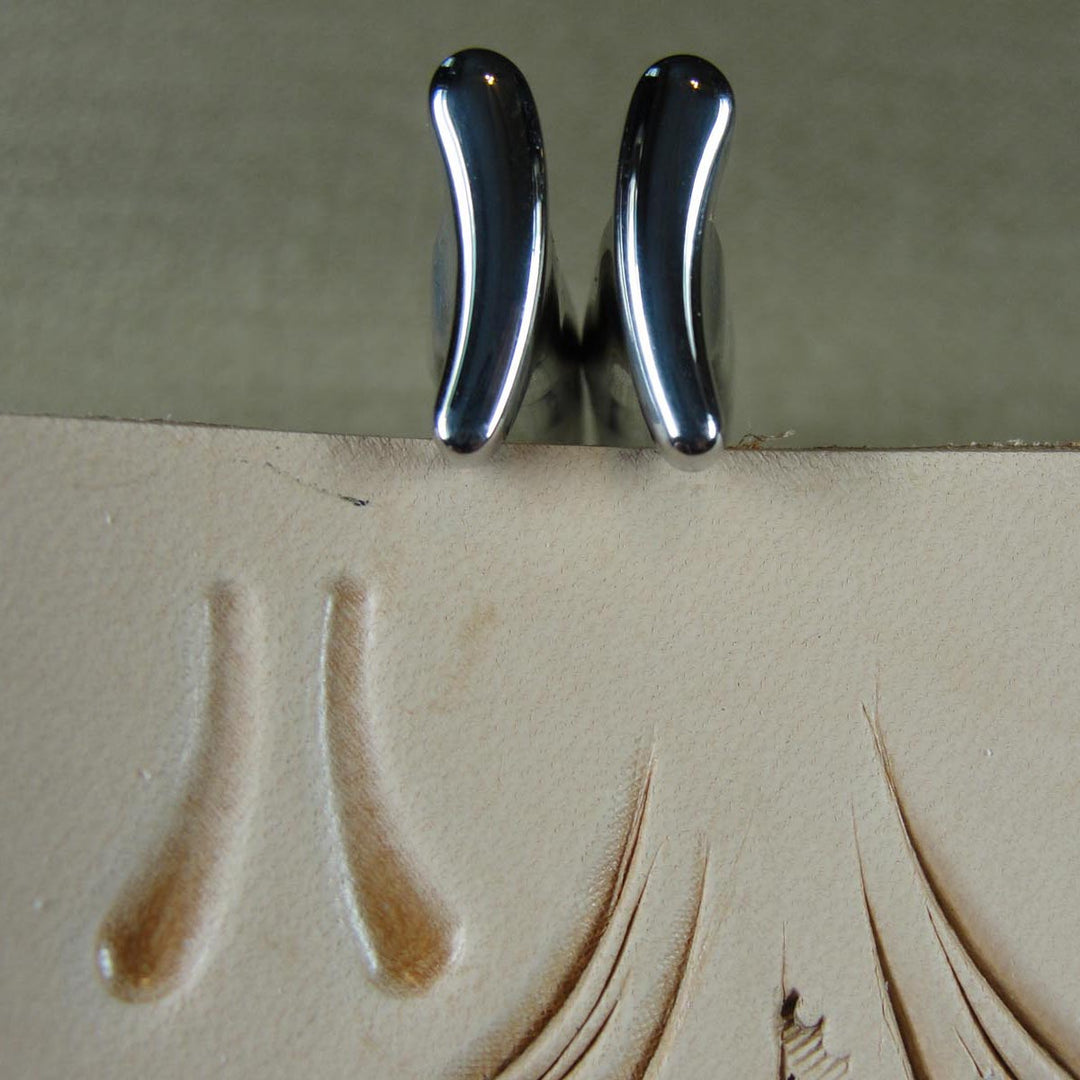 Curved Thumb Print Leather Stamps - Barry King | Pro Leather Carvers