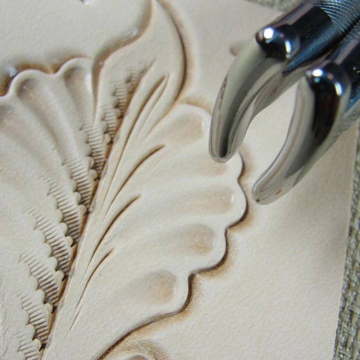 Curved Thumb Print Leather Stamps - Barry King | Pro Leather Carvers