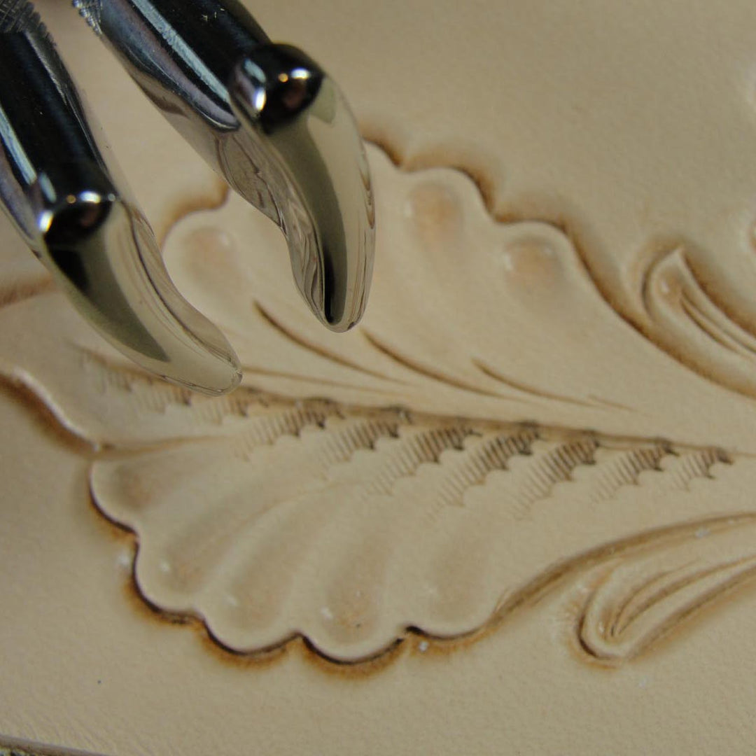 Curved Thumb Print Leather Stamps - Barry King | Pro Leather Carvers