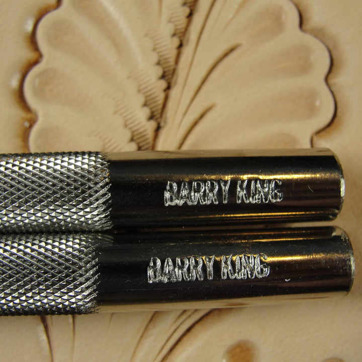 Curved Thumb Print Leather Stamps - Barry King | Pro Leather Carvers