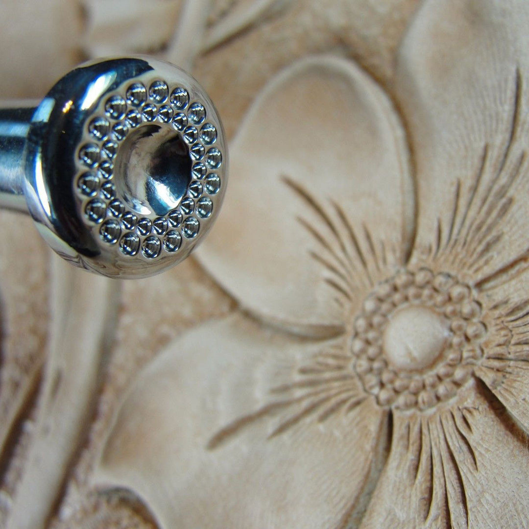 Double Row Flower Center Stamp - Barry King | Pro Leather Carvers