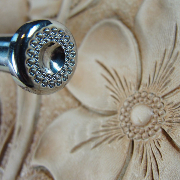 Double Row Flower Center Stamp - Barry King | Pro Leather Carvers