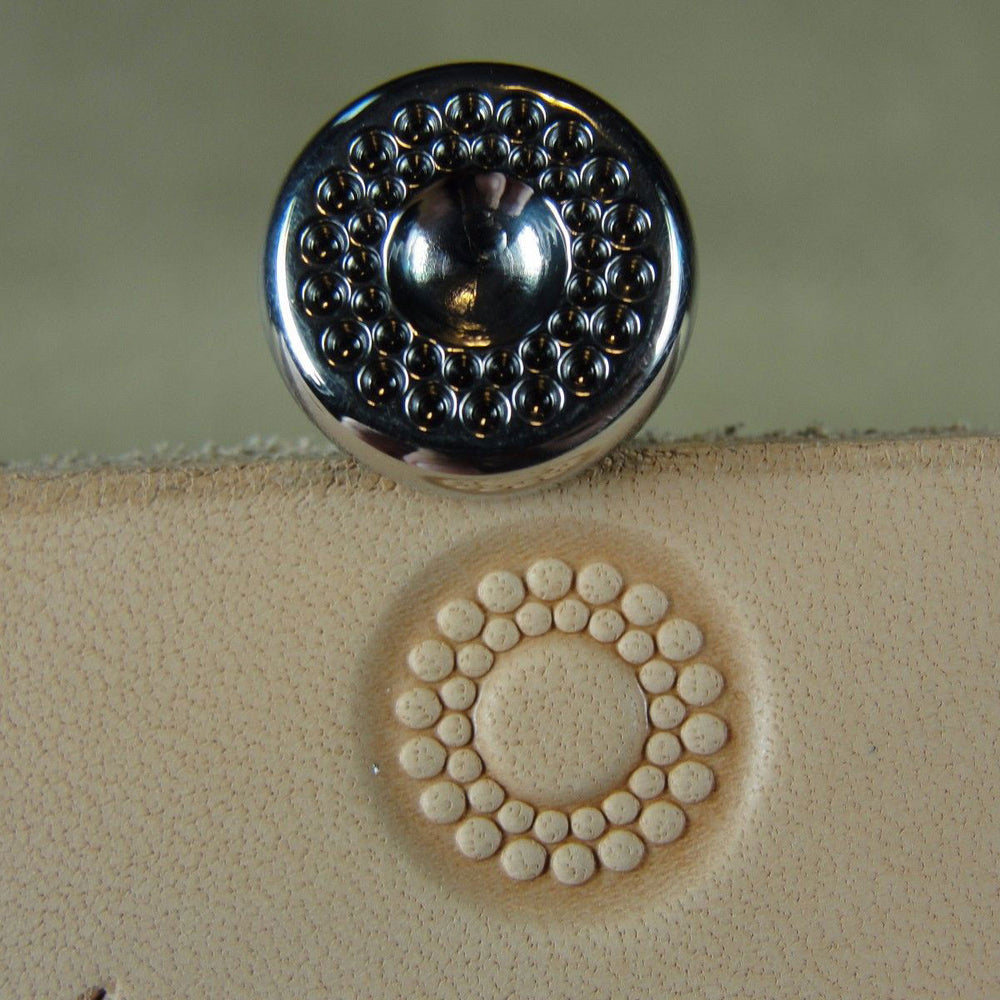 Double Row Flower Center Stamp - Barry King | Pro Leather Carvers