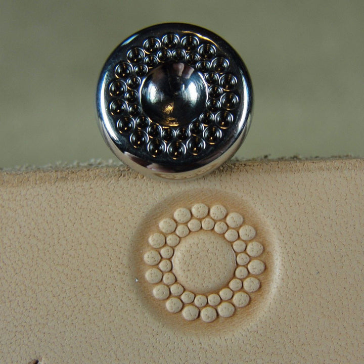 Double Row Flower Center Stamp - Barry King | Pro Leather Carvers