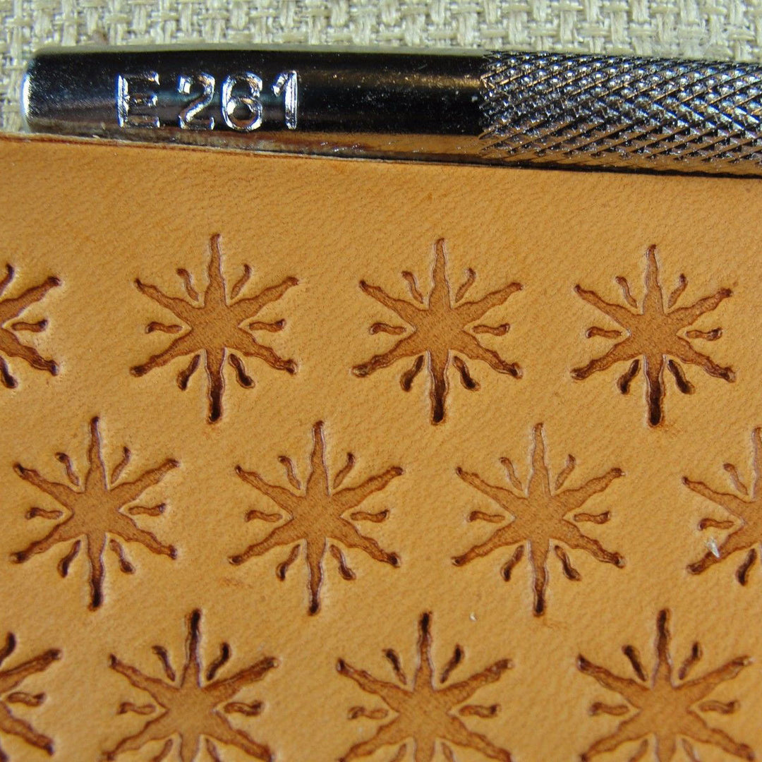 E261 Geometric Star Leather Stamp - Craft Japan | Pro Leather Carvers