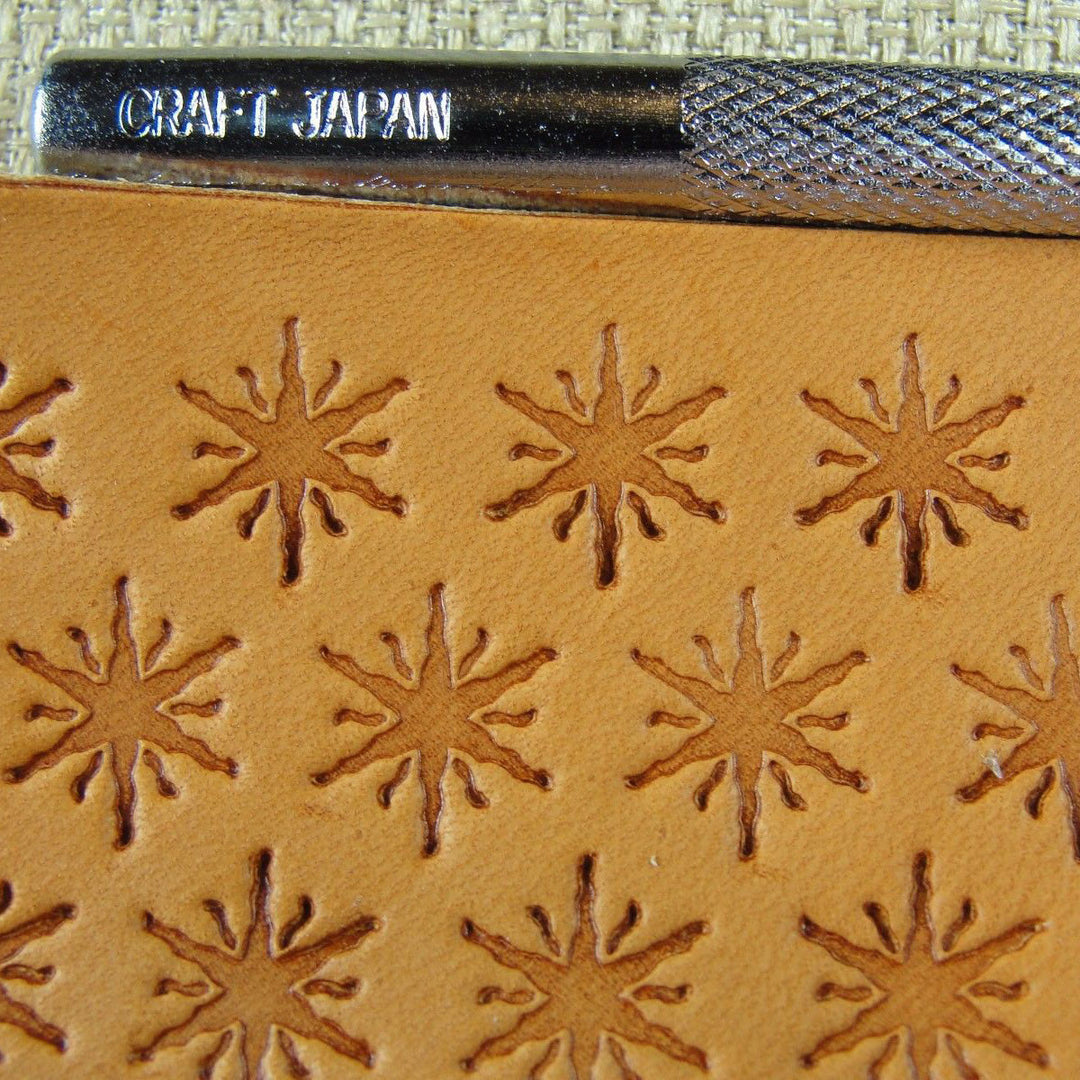 E261 Geometric Star Leather Stamp - Craft Japan | Pro Leather Carvers
