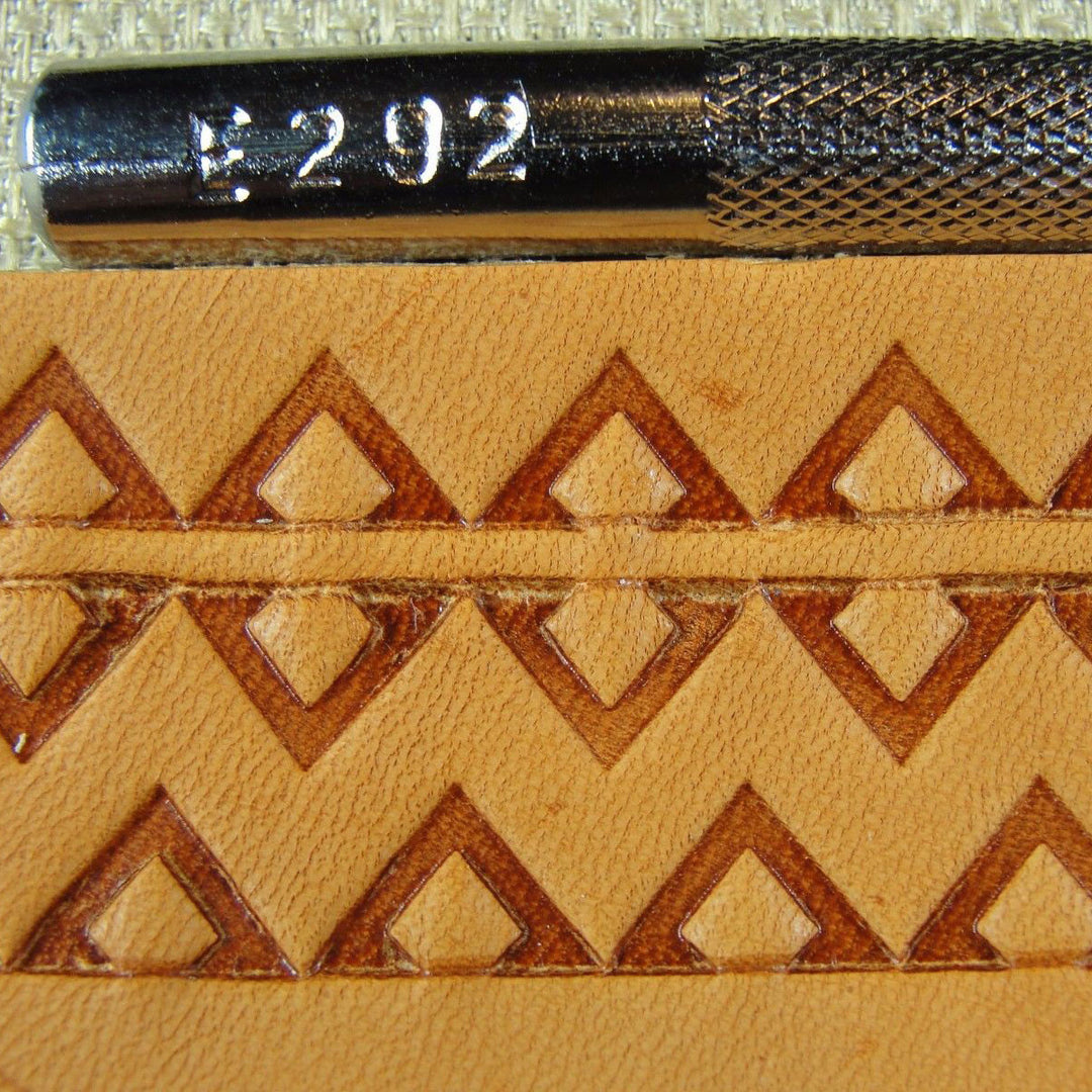E292 Geometric Border Leather Stamp - Craft Japan | Pro Leather Carver