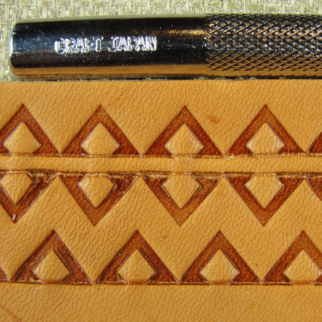 E292 Geometric Border Leather Stamp - Craft Japan | Pro Leather Carver