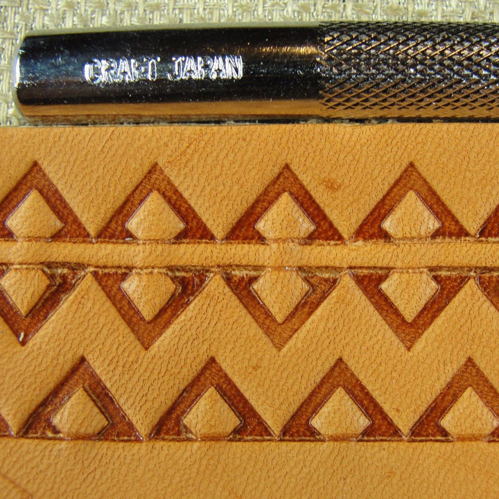E292 Geometric Border Leather Stamp - Craft Japan | Pro Leather Carver