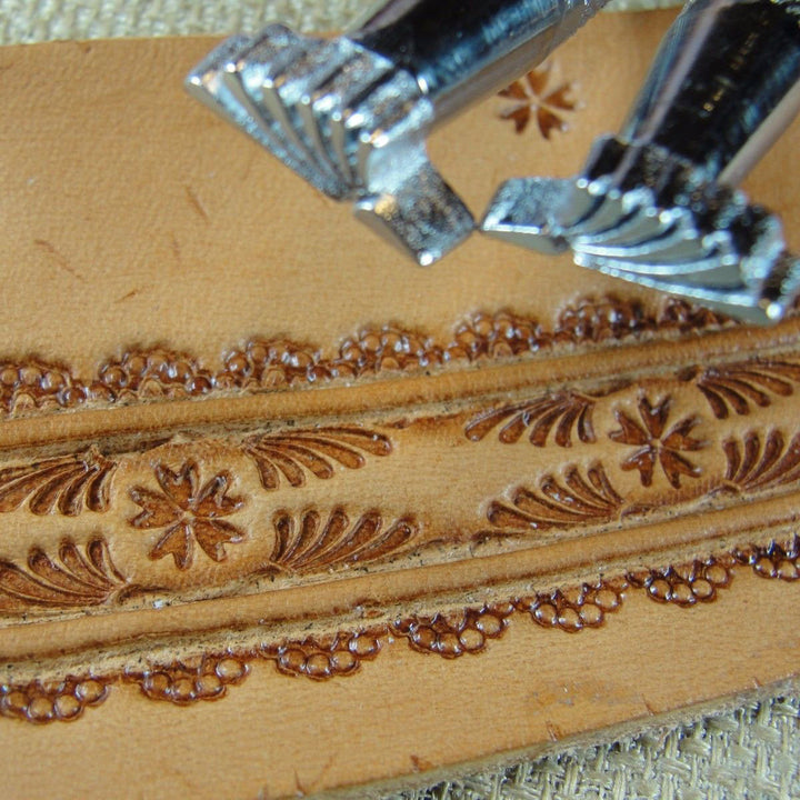 E319L/R Geometric Border Leather Stamp Set | Pro Leather Carvers
