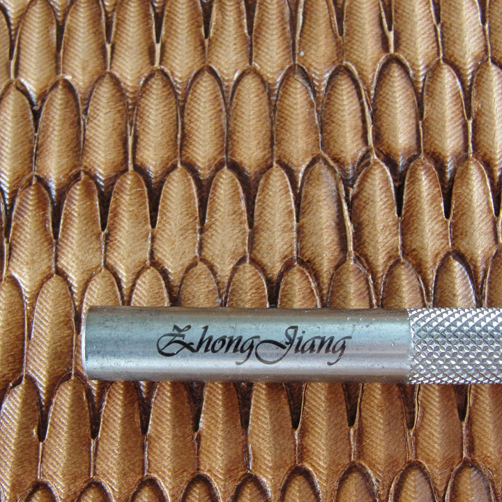 Feather Geometric Stamp - Stainless Steel | Pro Leather Carvers