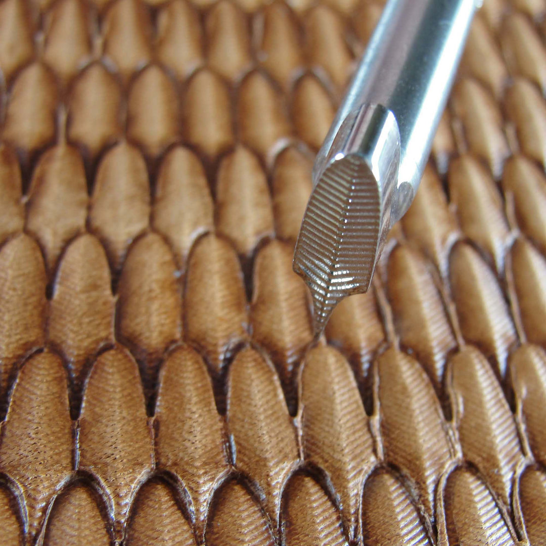 Feather Geometric Stamp - Stainless Steel | Pro Leather Carvers