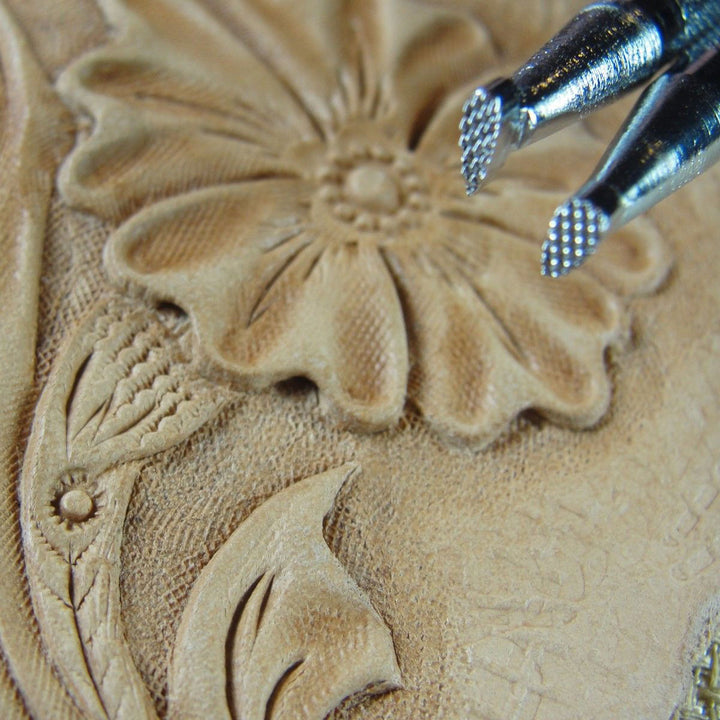 Fine Checkered Background Leather Stamp Set | Pro Leather Carvers