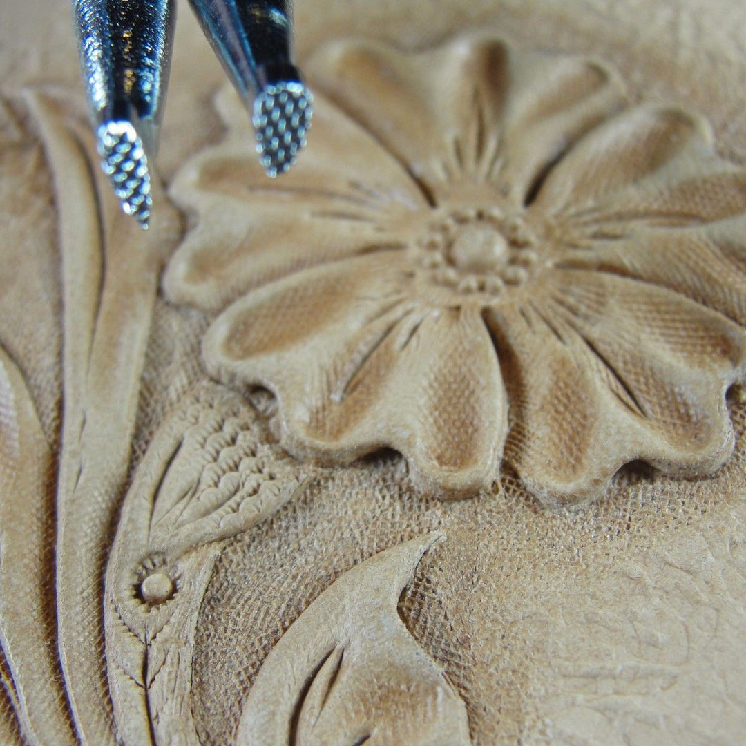 Fine Checkered Background Leather Stamp Set | Pro Leather Carvers