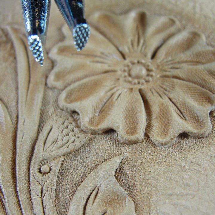 Fine Checkered Background Leather Stamp Set | Pro Leather Carvers