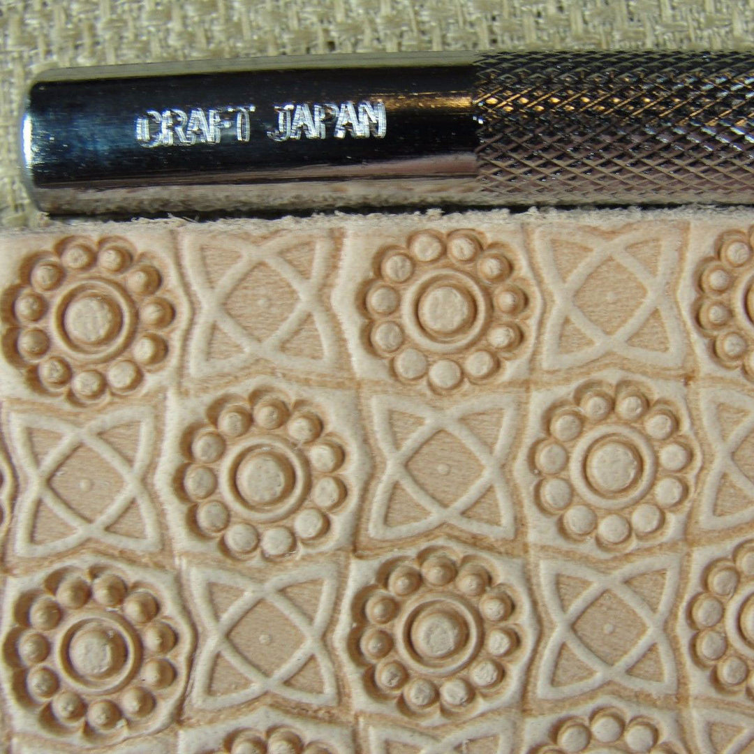 G602 11-Seed Flower Center Geom Leather Stamp | Pro Leather Carves