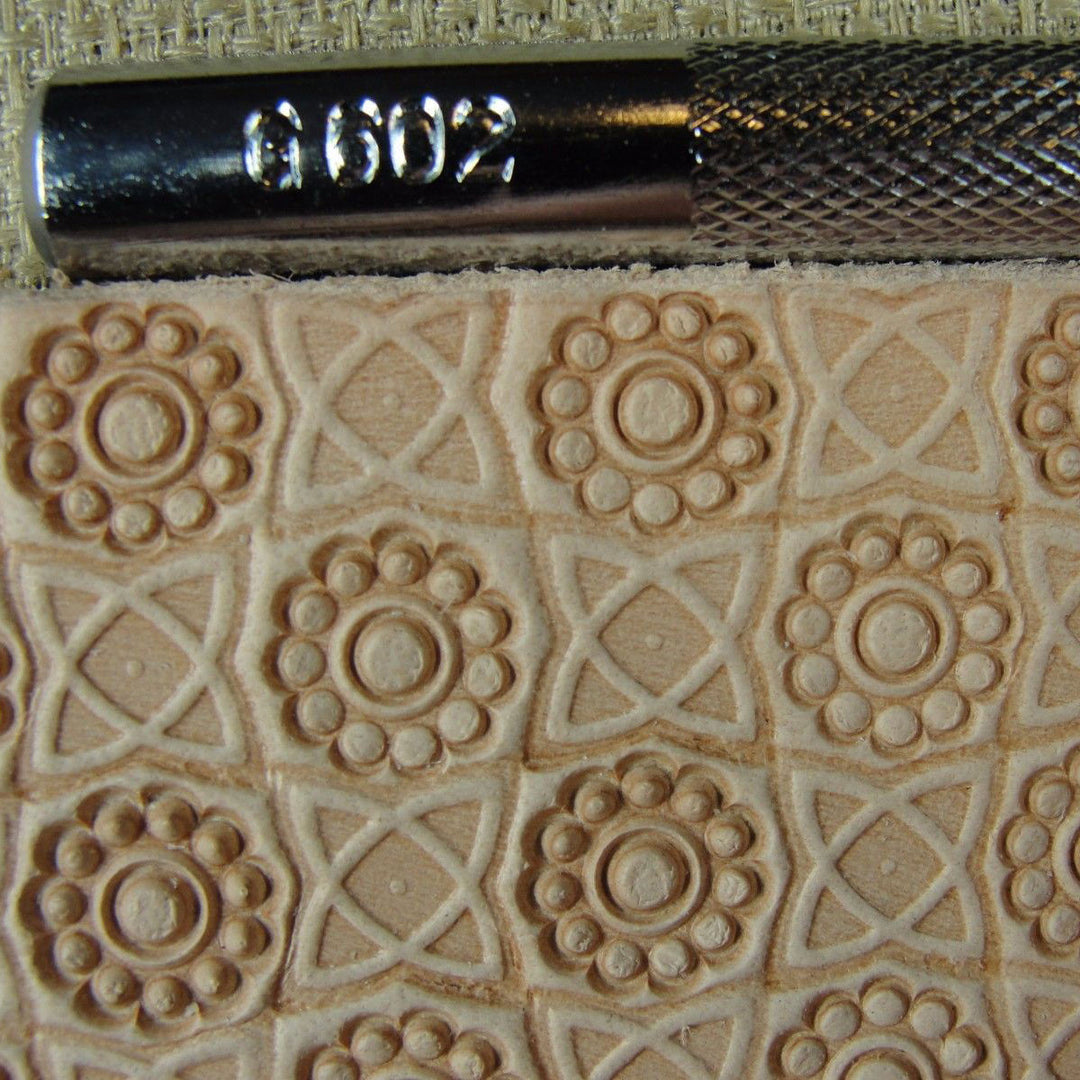 G602 11-Seed Flower Center Geom Leather Stamp | Pro Leather Carves