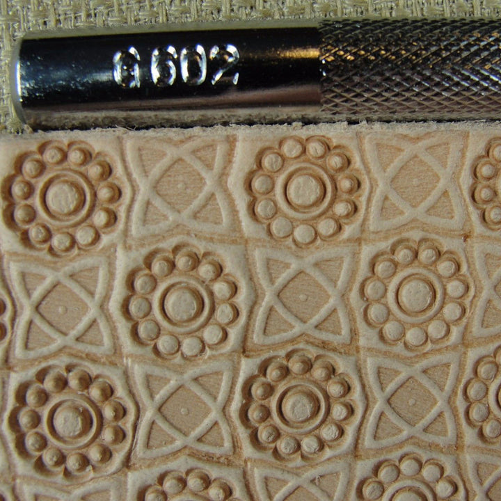 G602 11-Seed Flower Center Geom Leather Stamp | Pro Leather Carves
