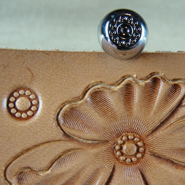 J520 12-Seed Flower Center Leather Stamp | Pro Leather Carvers