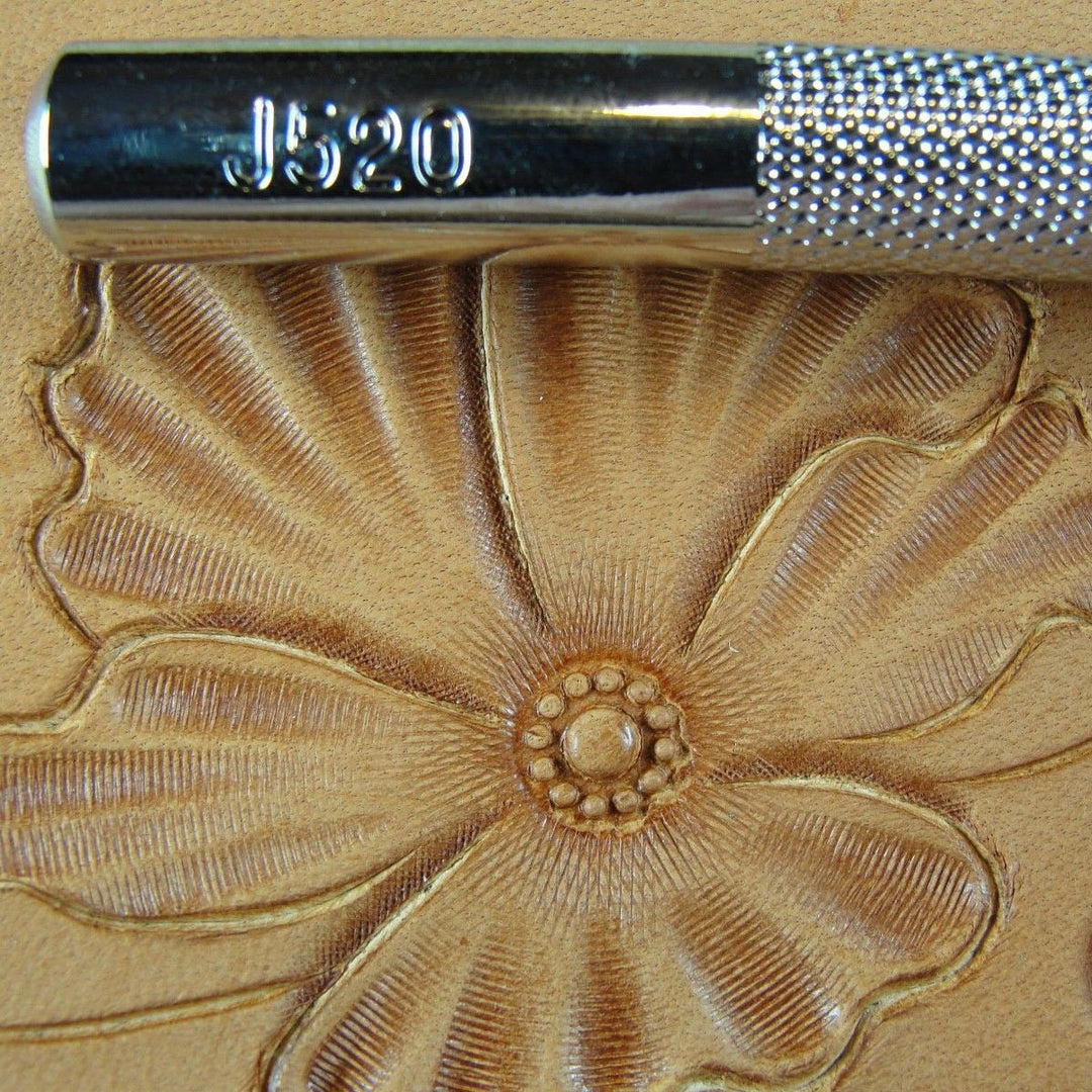 J520 12-Seed Flower Center Leather Stamp | Pro Leather Carvers