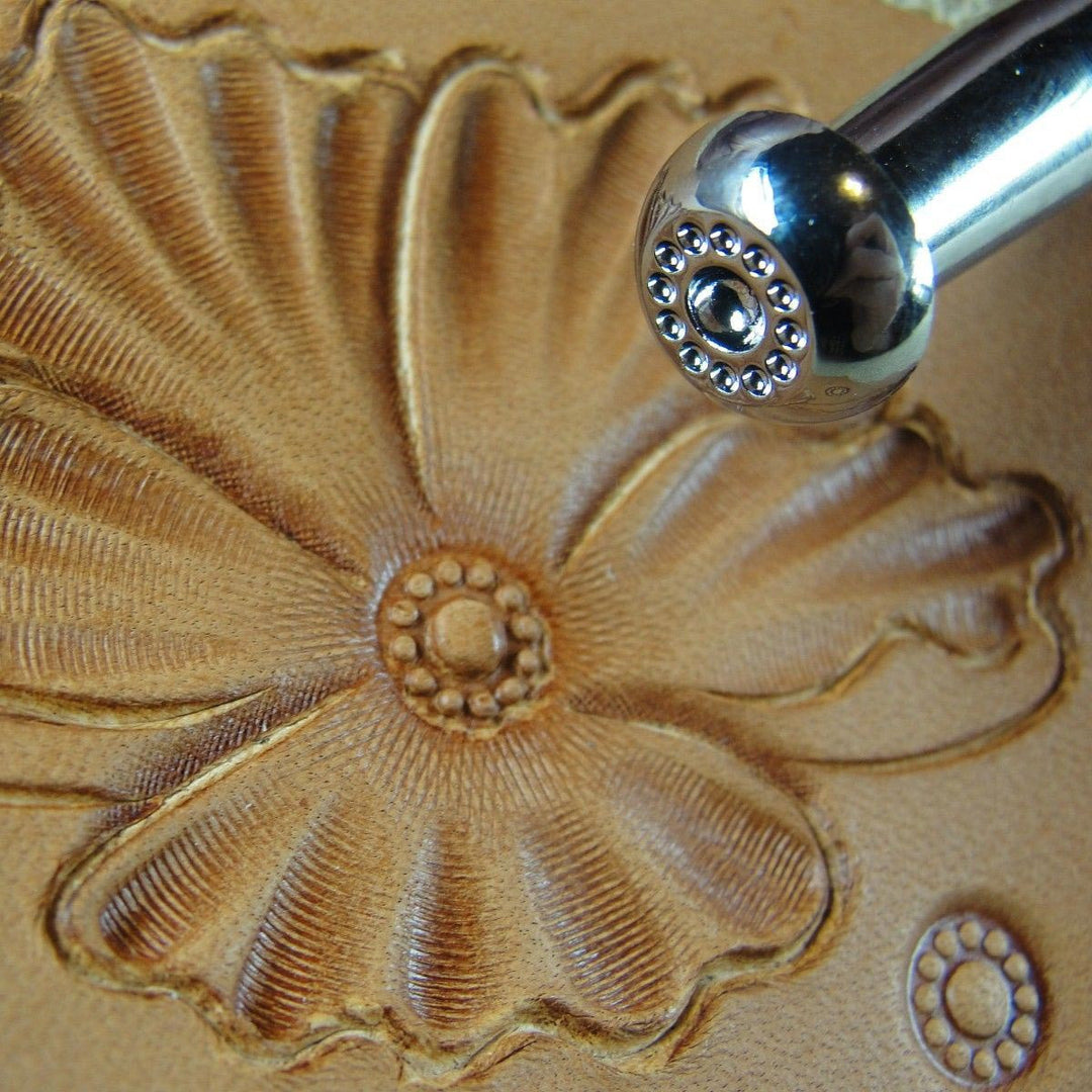 J520 12-Seed Flower Center Leather Stamp | Pro Leather Carvers