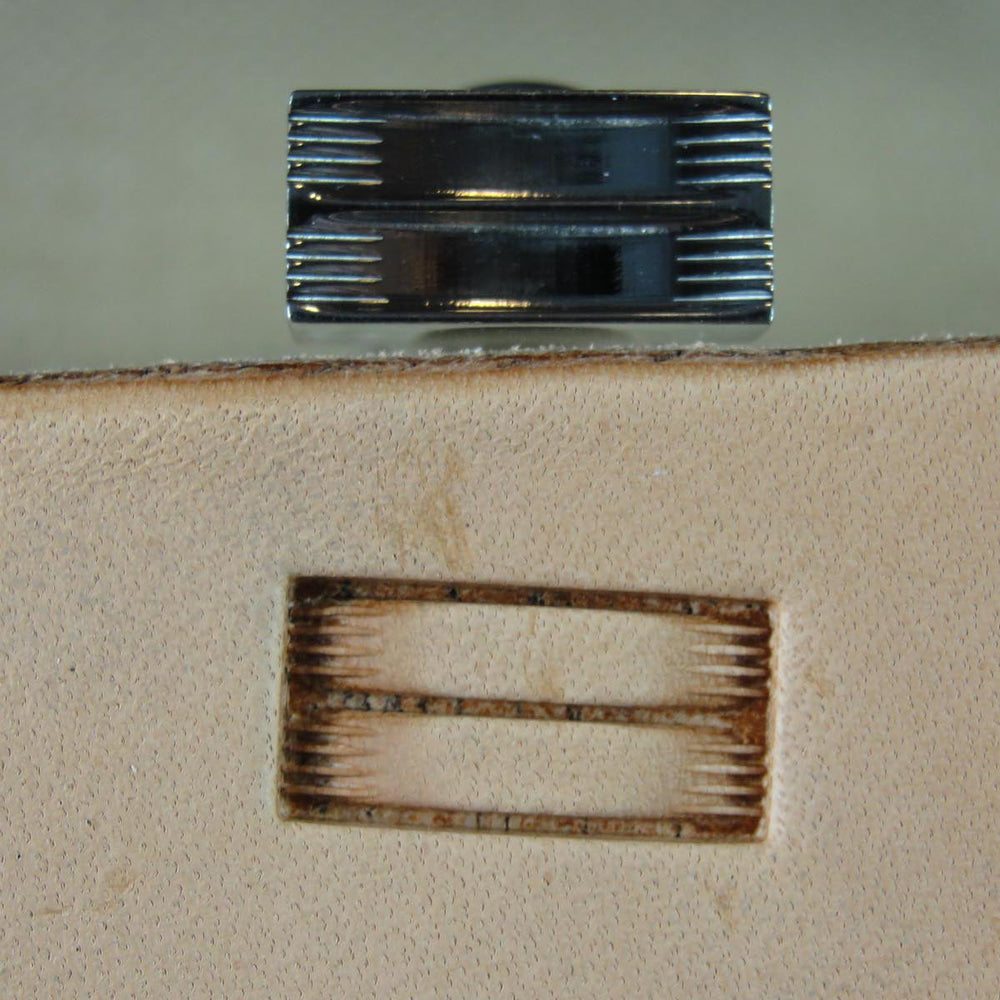 Lined Long Block Basket Leather Stamping Tool | Pro Leather Carvers