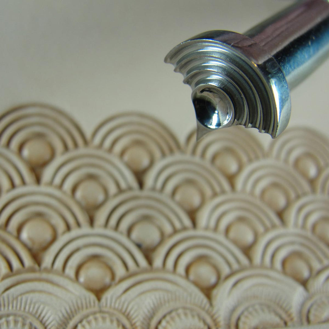 Loop Shell Geometric Leather Stamp - Barry King | Pro Leather Carvers