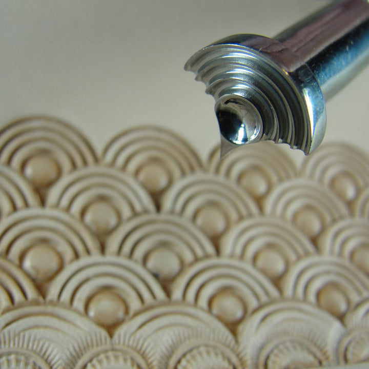 Loop Shell Geometric Leather Stamp - Barry King | Pro Leather Carvers