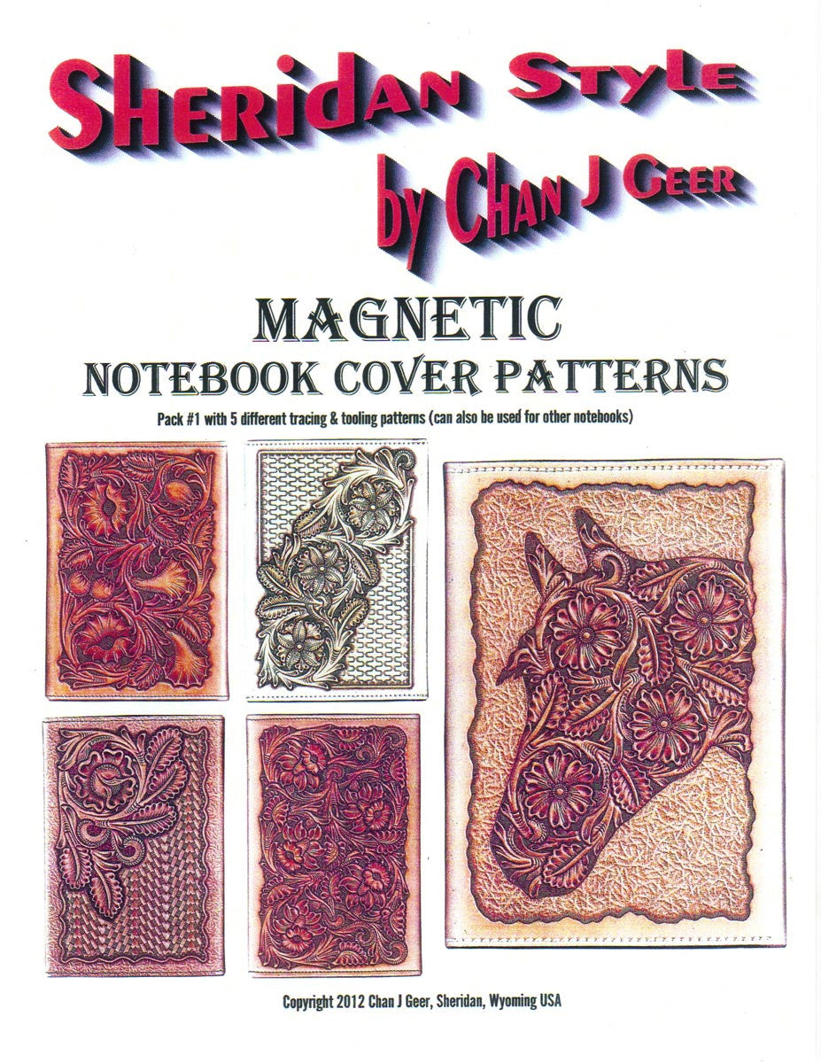 Sheridan Style Magnetic Notebook Cover Patterns | Pro Leather Carvers