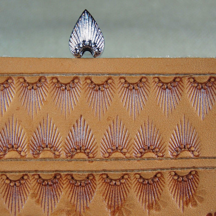 N301 6-Seed Sunburst Border Leather Stamp | Pro Leather Carvers