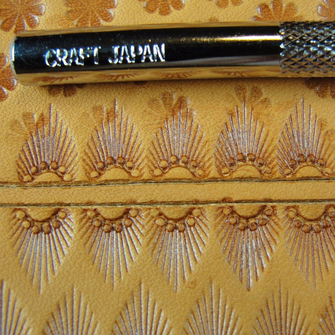 N301 6-Seed Sunburst Border Leather Stamp | Pro Leather Carvers