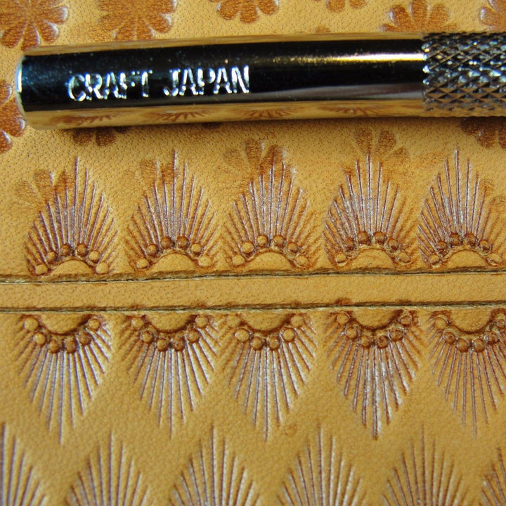 N301 6-Seed Sunburst Border Leather Stamp | Pro Leather Carvers