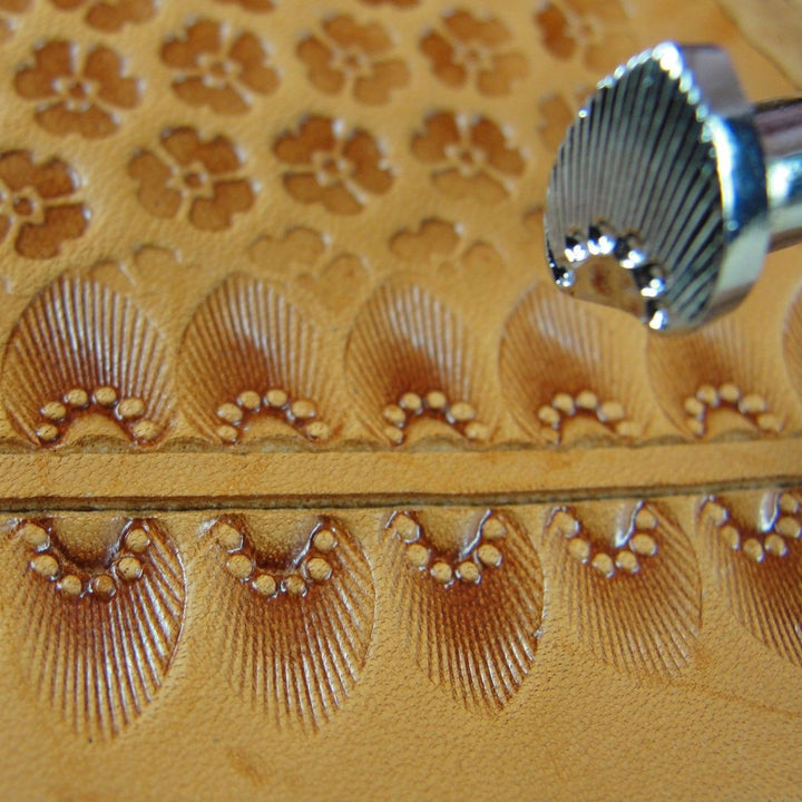 N718 6-Seed Sunburst Border Leather Stamp | Pro Leather Carvers