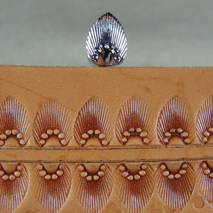 N718 6-Seed Sunburst Border Leather Stamp | Pro Leather Carvers