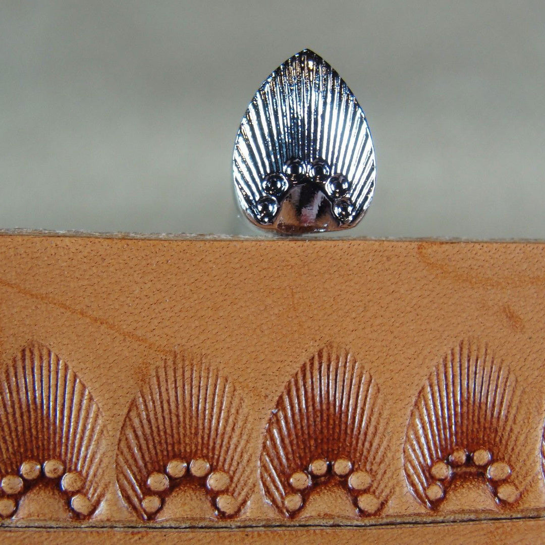 N718 6-Seed Sunburst Border Leather Stamp | Pro Leather Carvers